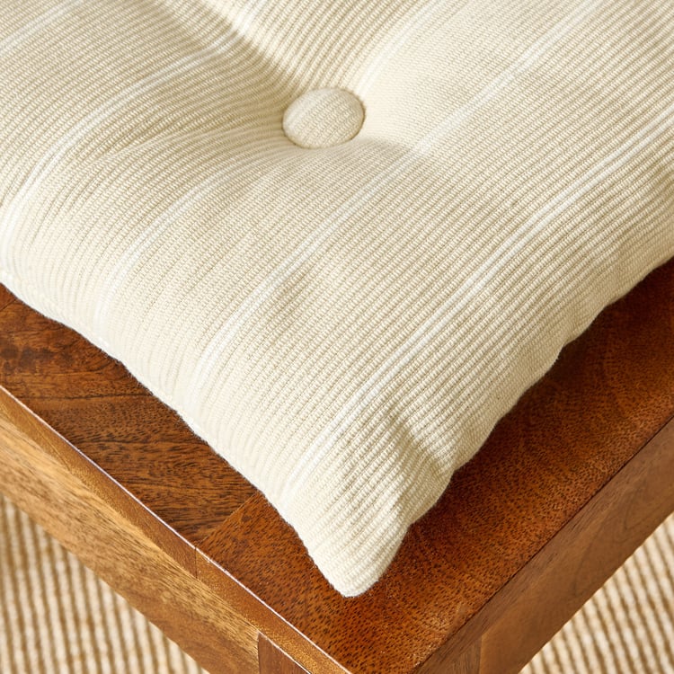 Poise Thread Striped Chair Pad - 40x40cm