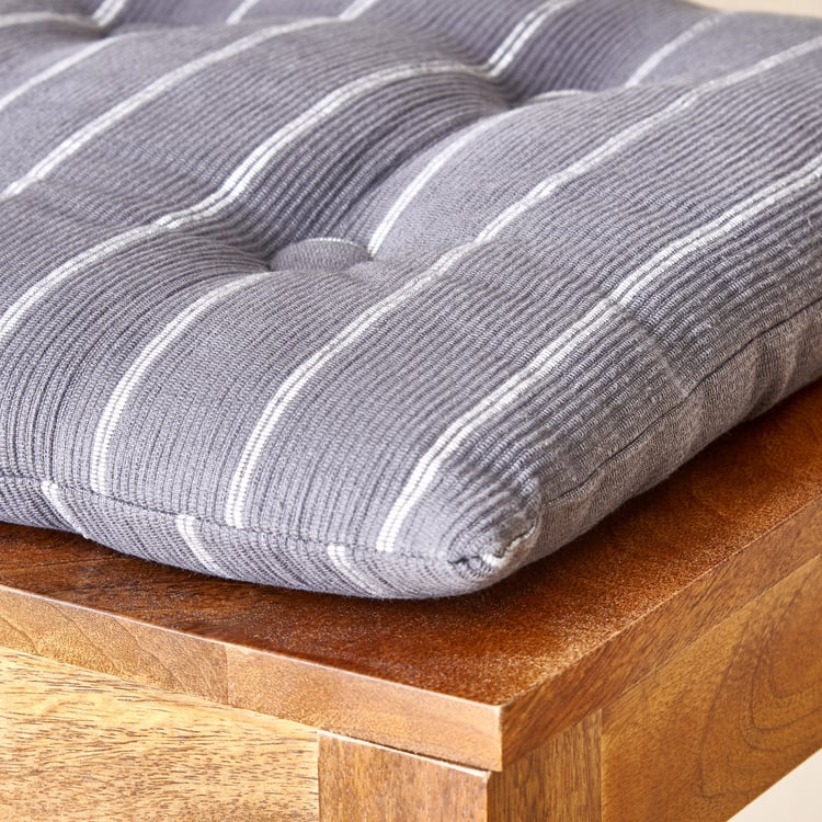 Poise Thread Striped Chair Pad - 40x40cm