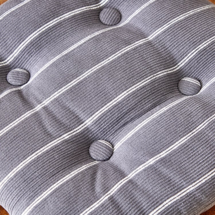 Poise Thread Striped Chair Pad - 40x40cm