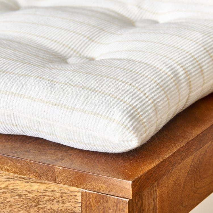 Poise Tide Striped Chair Pad - 40x40cm