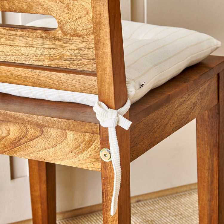 Poise Tide Striped Chair Pad - 40x40cm