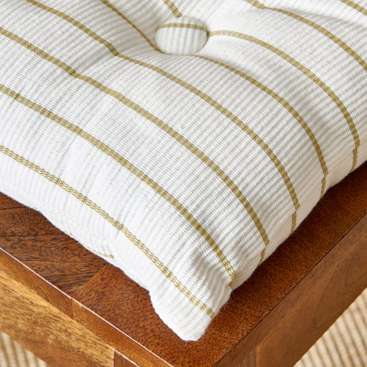 Poise Tide Striped Chair Pad - 40x40cm