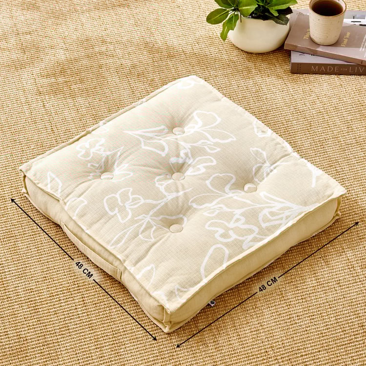 Poise Maison Printed Floor Cushion - 48x48cm