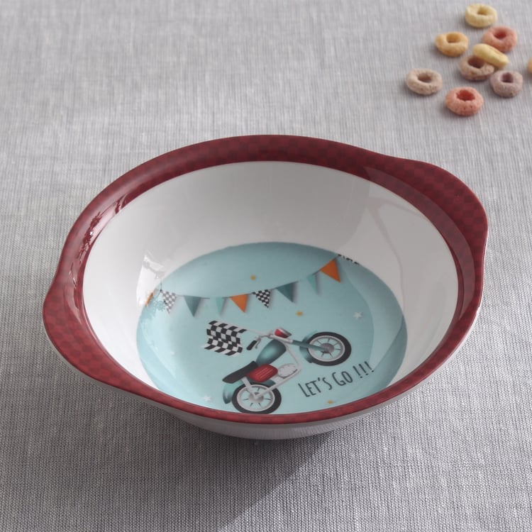 Slate Kids Car Melamine Printed Bowl - 350ml