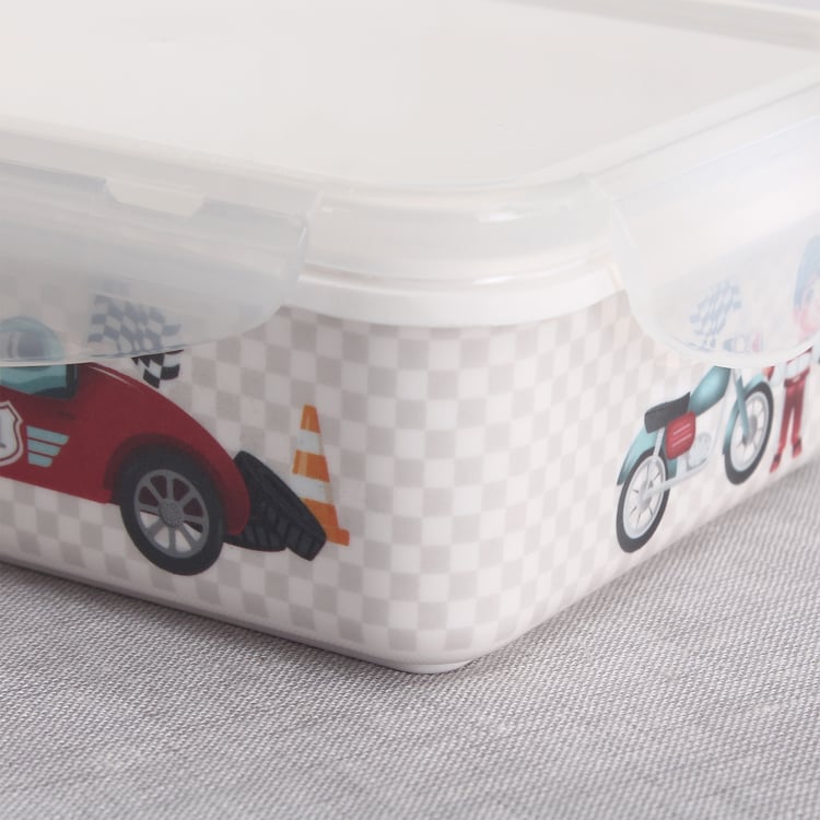 Slate Kids Car Melamine Printed Lunch Box - 800ml