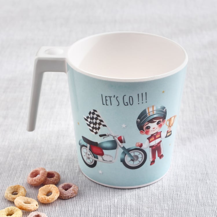Slate Kids Car Melamine Printed Milk Mug - 350ml