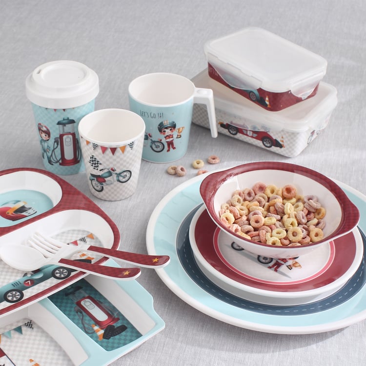 Slate Kids Car Melamine Printed Milk Mug - 350ml