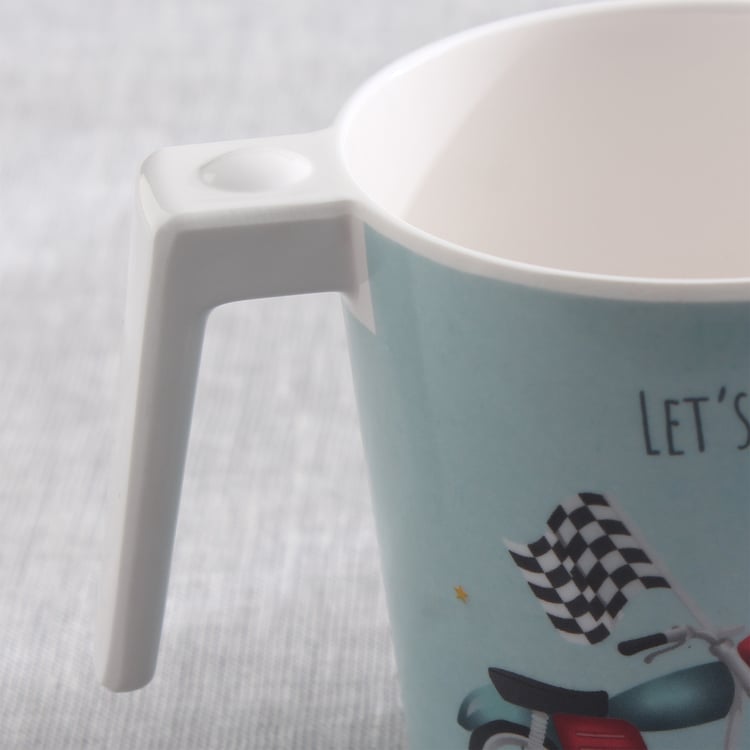 Slate Kids Car Melamine Printed Milk Mug - 350ml
