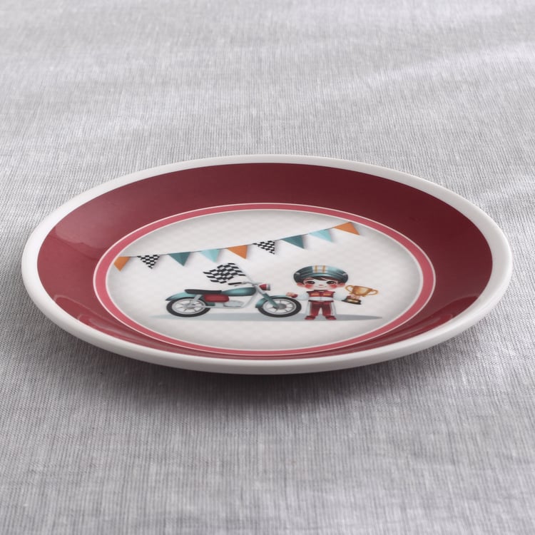 Slate Kids Car Melamine Side Plate - 18cm
