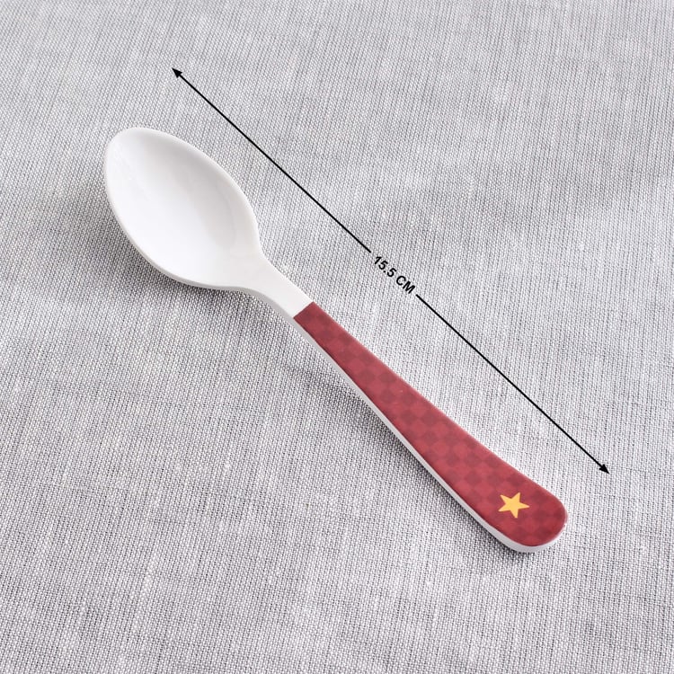 Slate Kids Car 2Pcs Melamine Printed Spoon and Fork Set