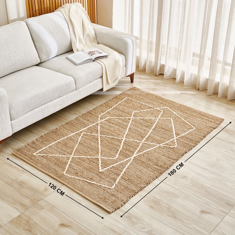 Natura Nimes Jute Hand Woven Carpet - 180x120cm