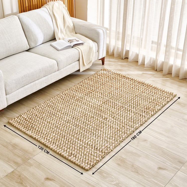 Natura Weston Jute Hand Woven Carpet - 180x120cm
