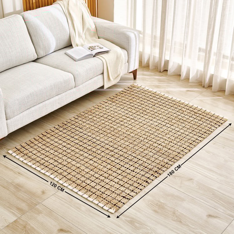 Natura Gold Coast Jute Hand Woven Carpet - 180x120cm