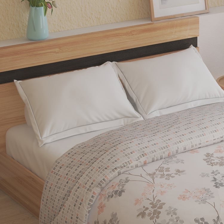 Oxford Rosette Cotton Printed Reversible Double Comforter