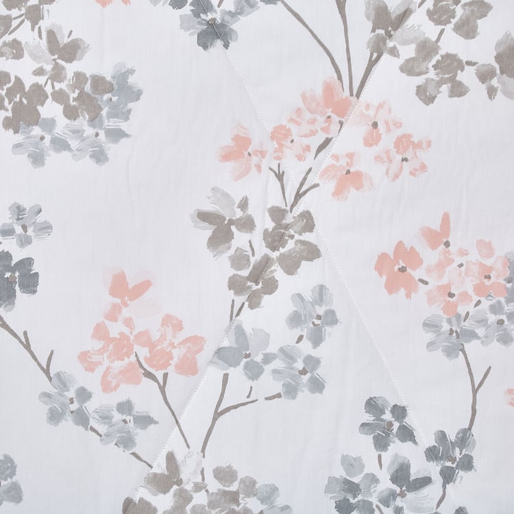 Oxford Rosette Cotton Printed Reversible Double Comforter