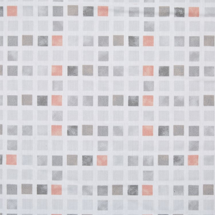 Oxford Rosette Cotton Printed Reversible Double Comforter