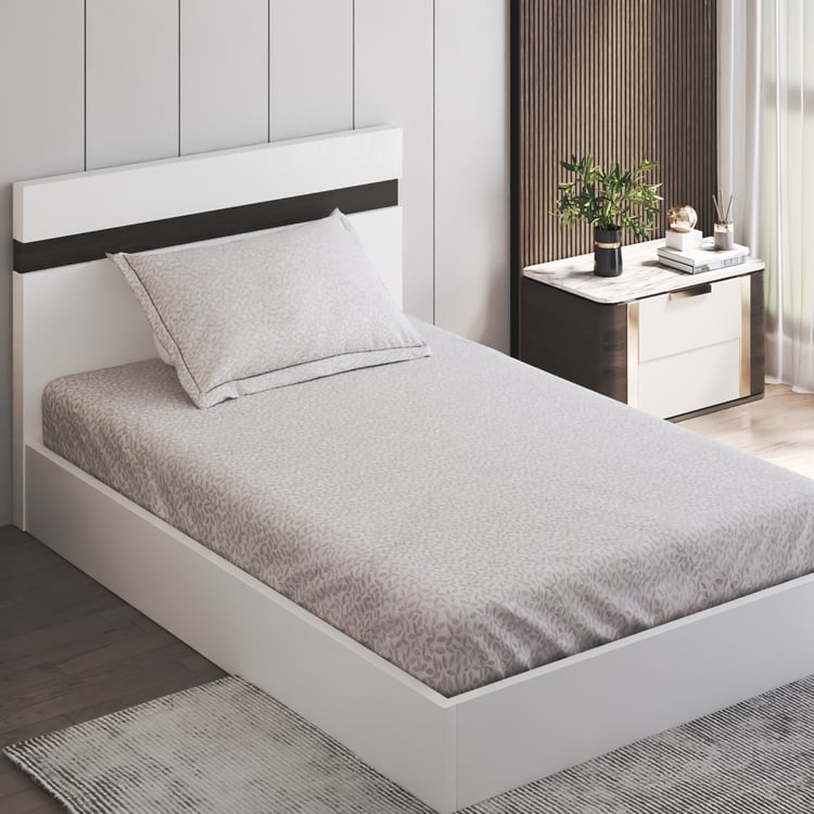 Oxford Grove Cotton 200TC Printed 2Pcs Single Bedsheet Set