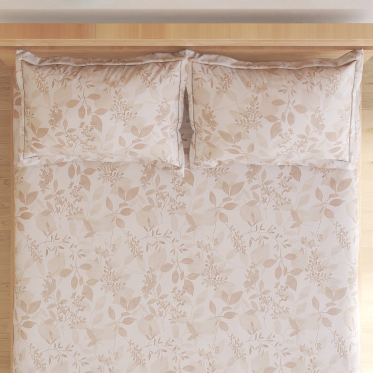 Oxford Petals Cotton 200TC Printed 3Pcs Super King Bedsheet Set