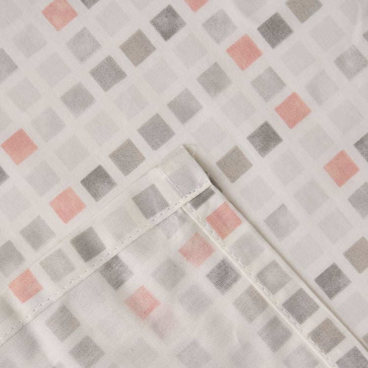 Oxford Pixel Cotton 200TC Geometric Print 2Pcs Single Bedsheet Set