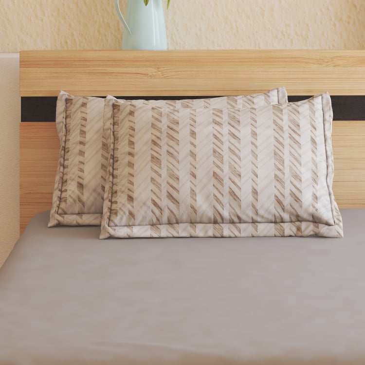 Oxford Herring Set of 2 Printed Pillow Covers - 70x45cm