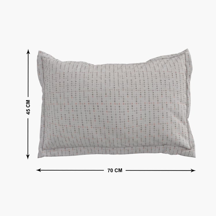 Oxford Pixel Set of 2 Geometric Print Pillow Covers - 70x45cm