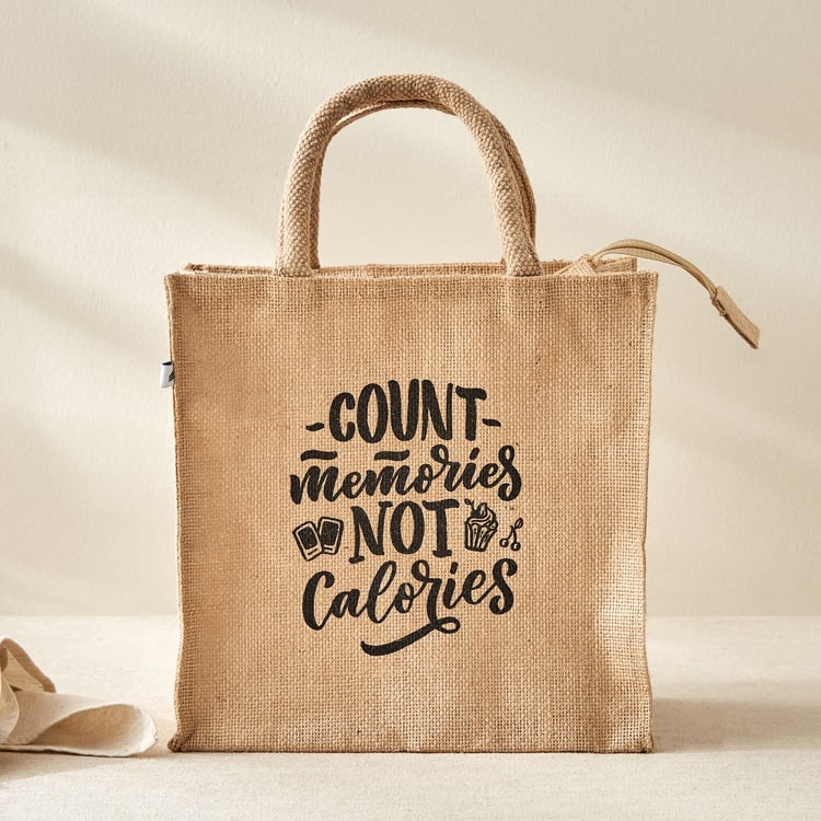 Livia Munch Jute Printed Lunch Bag