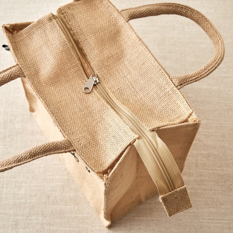 Livia Munch Jute Printed Lunch Bag