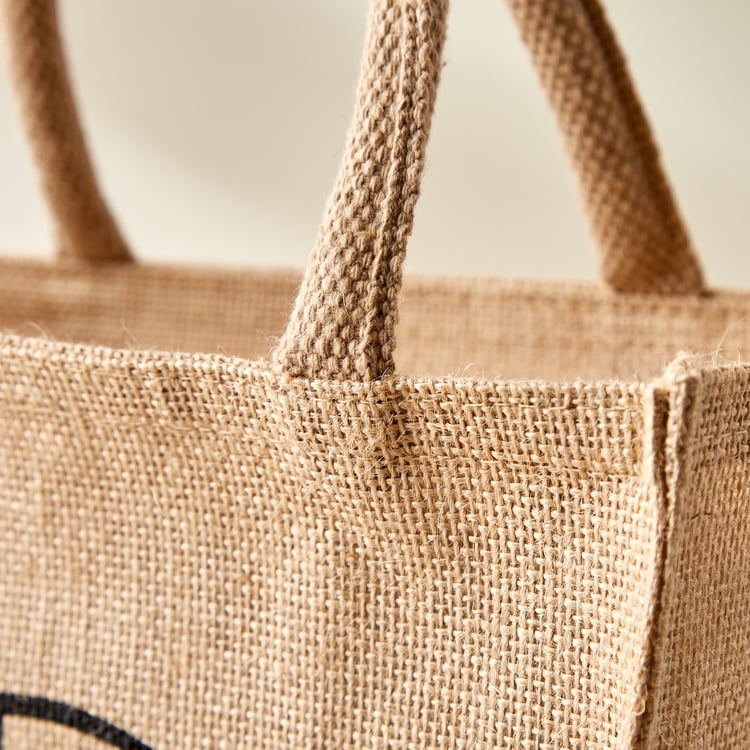 Livia Munch Jute Cutlery Print Lunch Bag