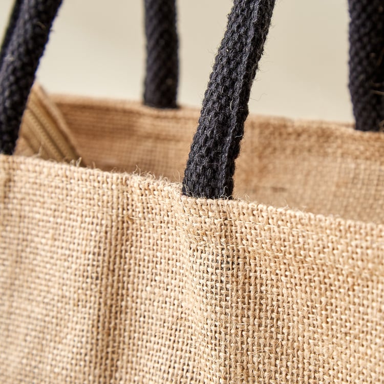 Livia Munch Jute Printed Lunch Bag