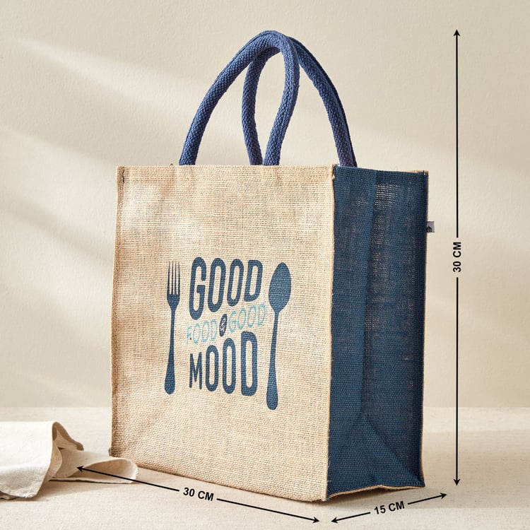 Livia Munch Jute Printed Lunch Bag