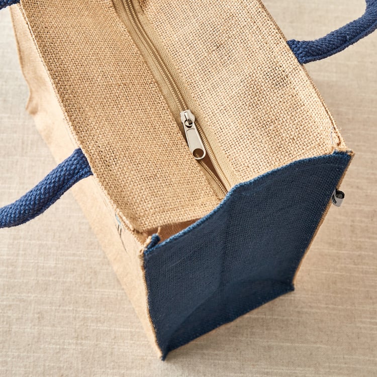 Livia Munch Happiness Is Jute Lunch Bag