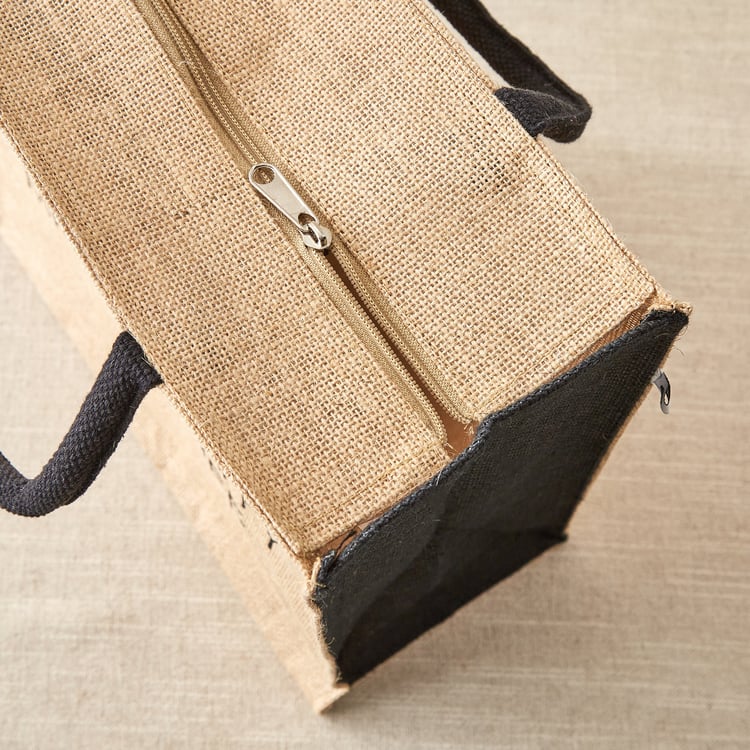 Livia Munch Jute Printed Lunch Bag
