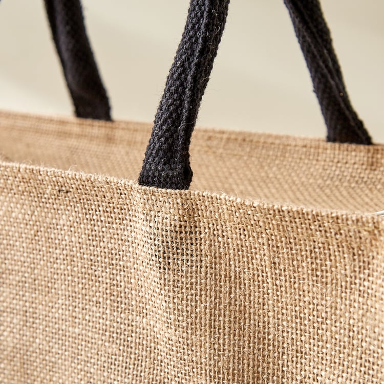 Livia Munch Jute Printed Lunch Bag