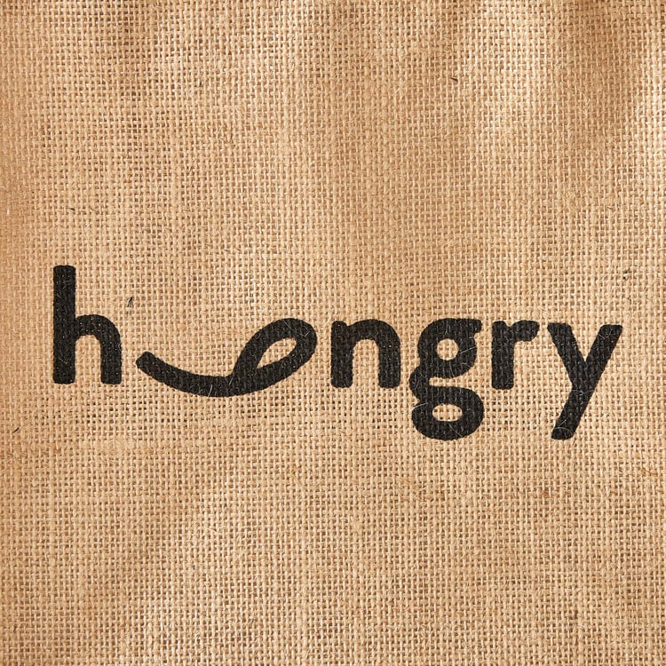 Livia Munch Jute Hungry Print Lunch Bag