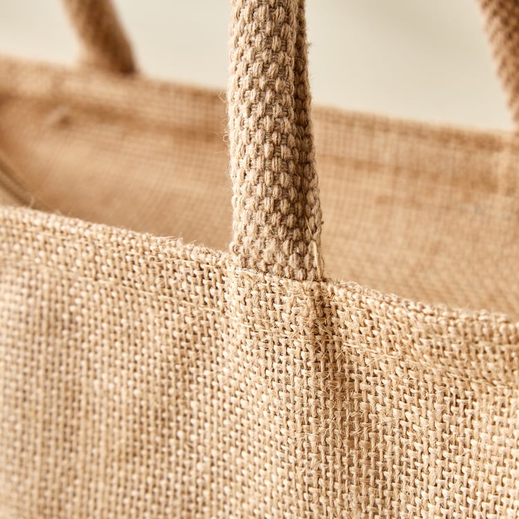 Livia Munch Jute Hungry Print Lunch Bag
