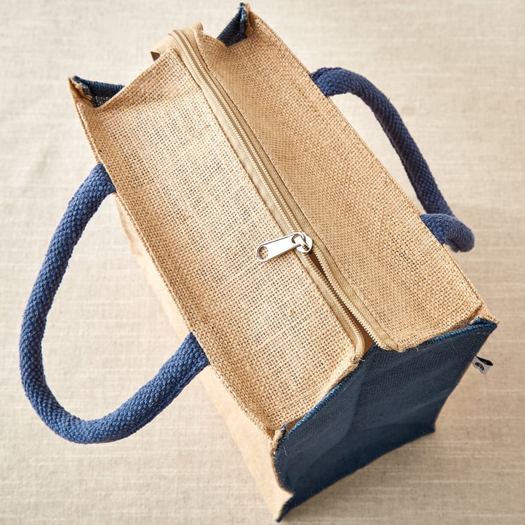 Livia Munch Jute Printed Lunch Bag