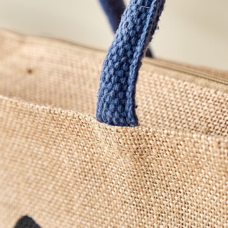 Livia Munch Jute Printed Lunch Bag