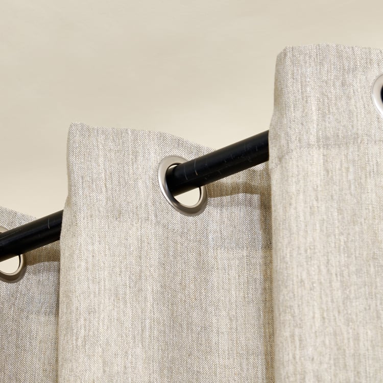 Arena Moss Set of 2 Light Filtering Window Curtains - 5.2ft(160cm)