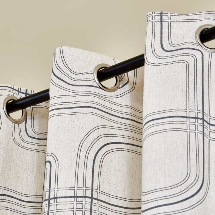 Mellow Calco Printed Light-Filtering Window Curtain