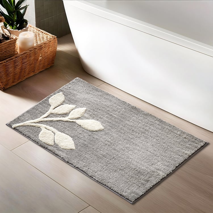 Nova Ashfall Flora Anti-Slip Bath Mat - 75x50cm