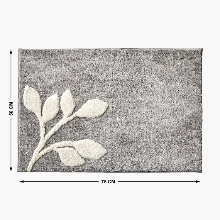 Nova Ashfall Flora Anti-Slip Bath Mat - 75x50cm