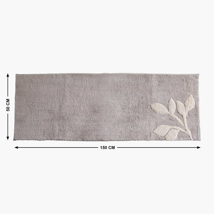 Nova Ashfall Flora Anti-Slip Bath Runner - 150x50cm