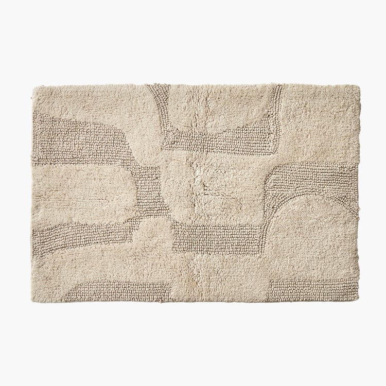 Nova Natural Tranquil Ocean Cotton Anti-Slip Bath Mat - 75x50cm