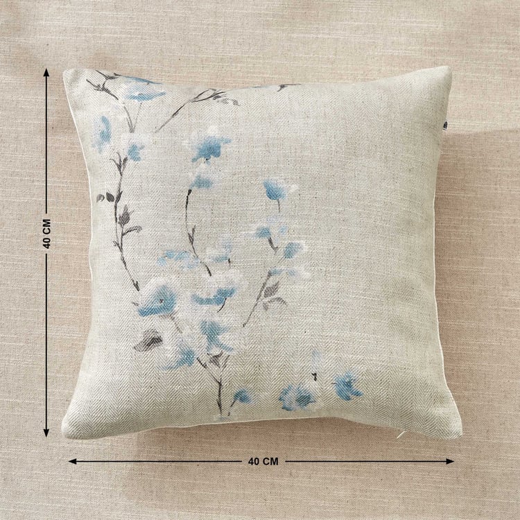 Mellow Opal Set of 2 Floral Print Cushion Covers - 40x40cm