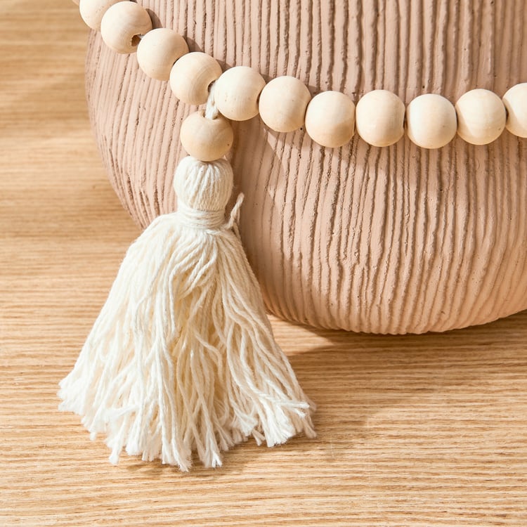 Oyster Ornira Ceramic Planter with Beads