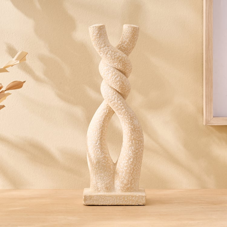 Oyster Tessera Ceramic Knot Table Accent