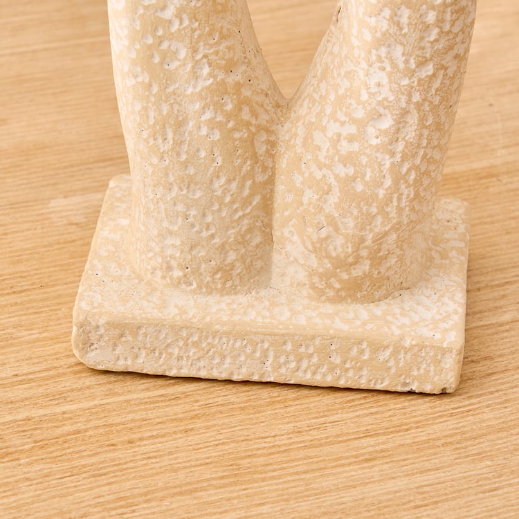 Oyster Tessera Ceramic Knot Table Accent