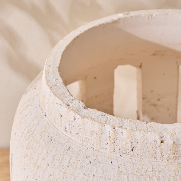 Oyster Tessera Ceramic Lantern - Large