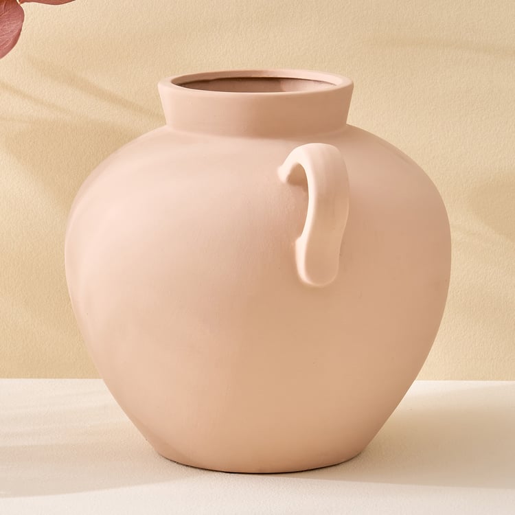 Fawn Pottery Ceramic Vase with Handles
