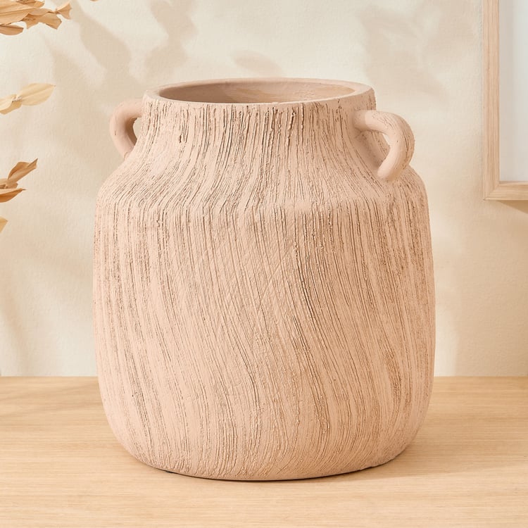 Oyster Natura Ceramic Vase with Handles